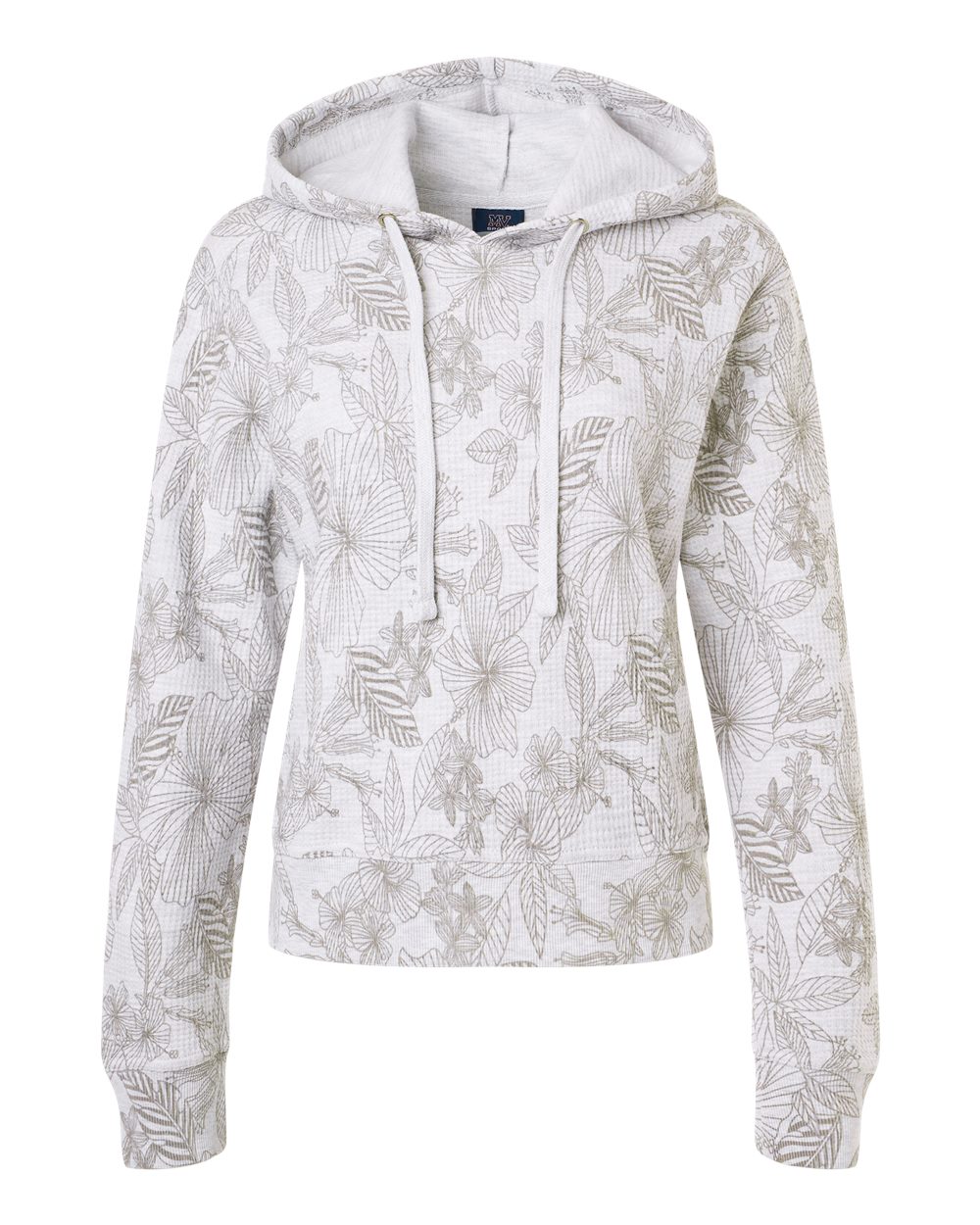 ๐ฅ MV Sport Women Maddie Floral Print Hooded Sweatshirt Up To 2XL W24105 - Picture 6 of 11