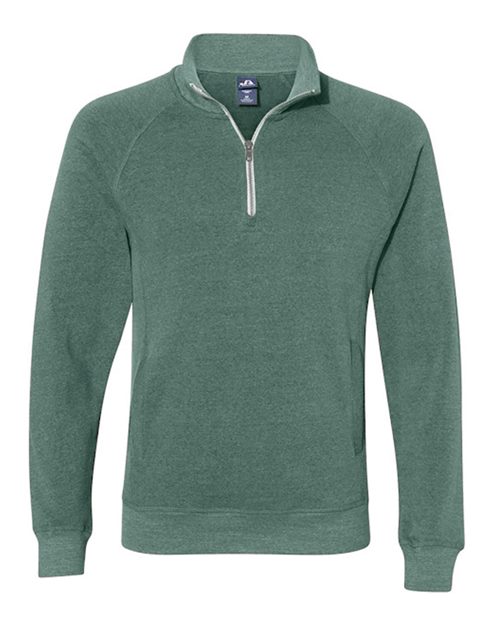 J. America Men's Triblend Quarter-Zip Sweatshirt 8869
