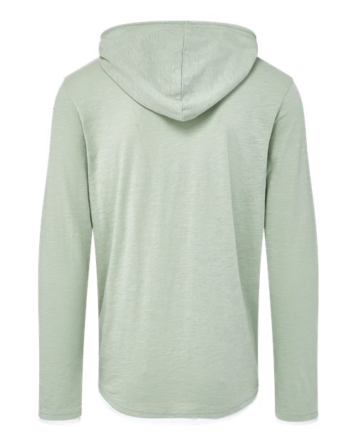Unisex Miles Slub Hooded Long Sleeve T-Shirt