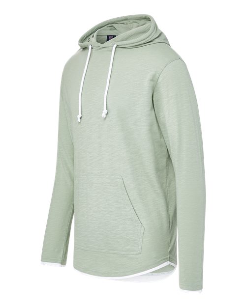 Unisex Miles Slub Hooded Long Sleeve T-Shirt