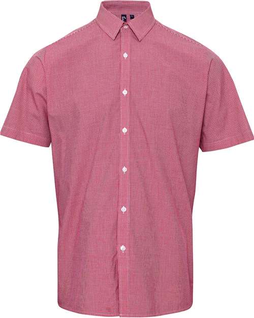 Men's Microcheck Gingham Cotton Shirt