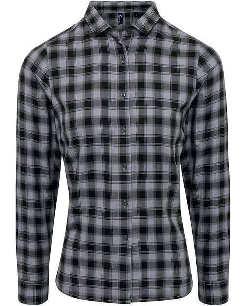 Women's Mulligan Check Cotton Dress Shirt