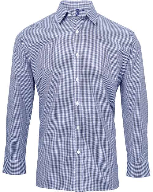 Men's Microcheck Gingham Cotton Shirt