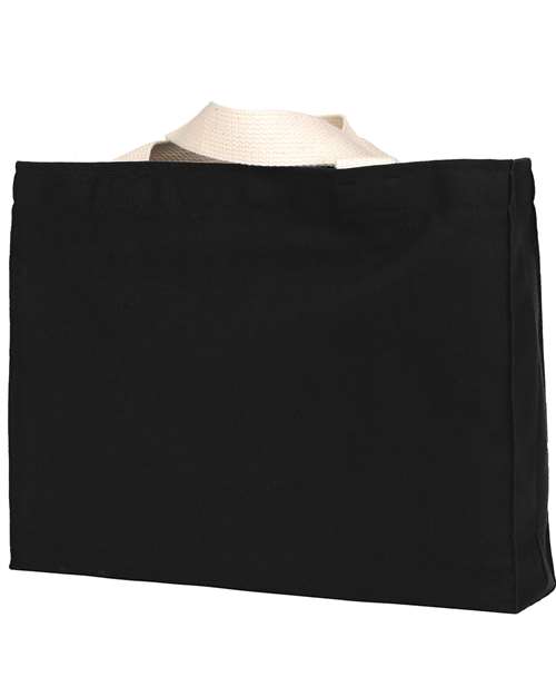 USA-Made Canvas Medium Gusset Tote Bag – Back