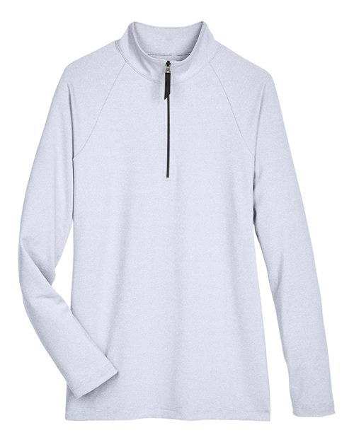 Women's CrownLux Performance® Clubhouse Micro-Stripe Quarter-Zip Pullover