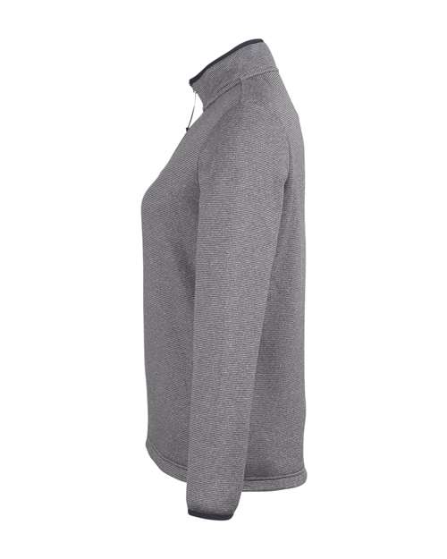 Women's Venture Heathered Stripe Quarter-Zip Pullover