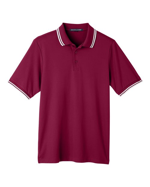 Men's CrownLux Performance® Plaited Tipped Polo