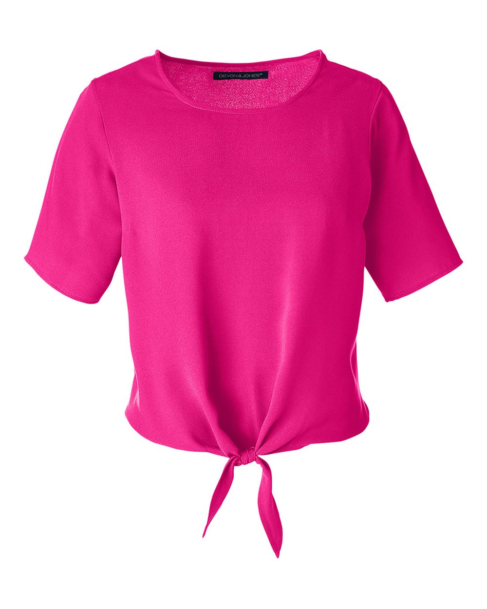 🔥 Devon & Jones Women Perfect Fit Tie Front Blouse Shirt Up To 3XL DP617W - Picture 11 of 37