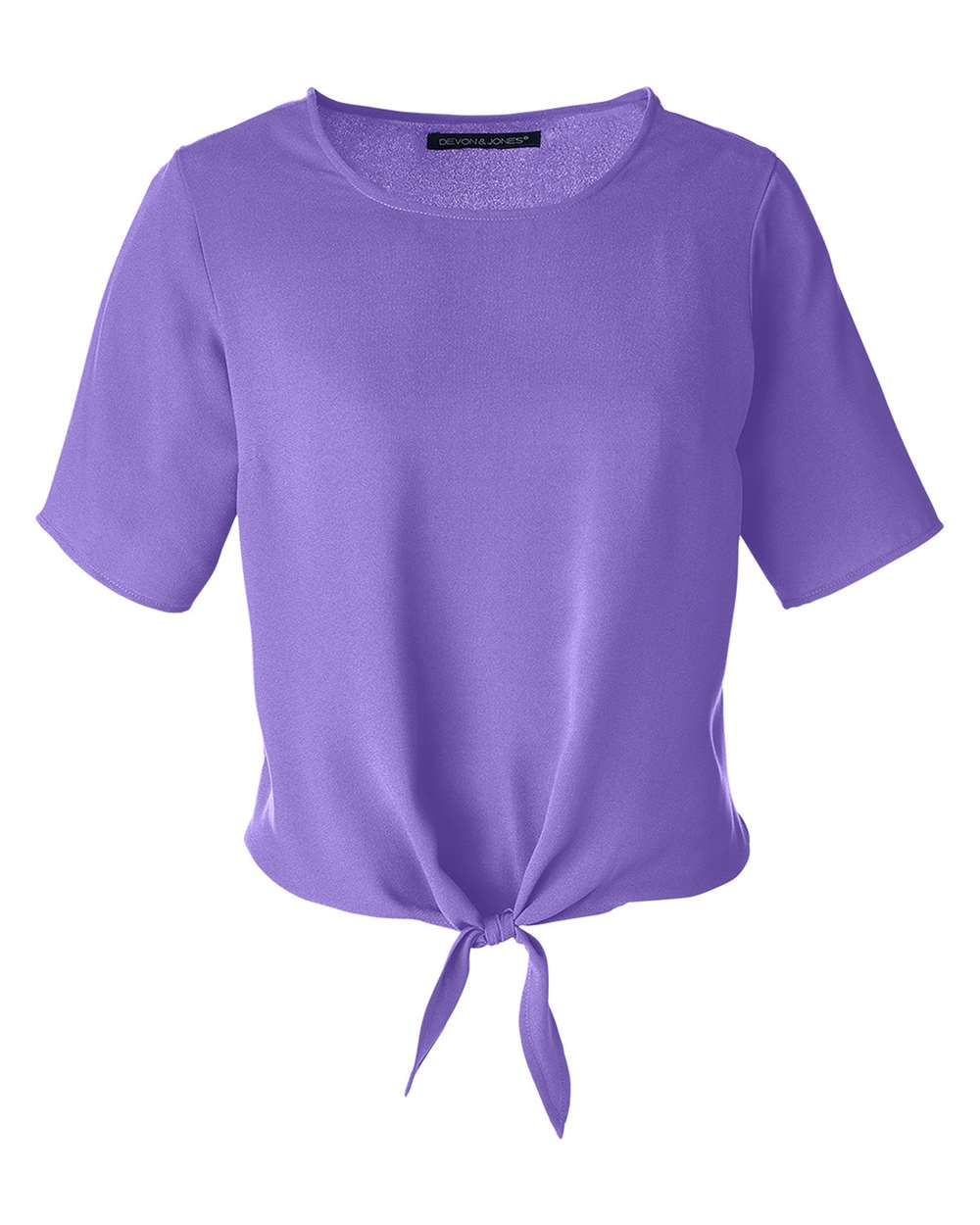 🔥 Devon & Jones Women Perfect Fit Tie Front Blouse Shirt Up To 3XL DP617W - Picture 23 of 37