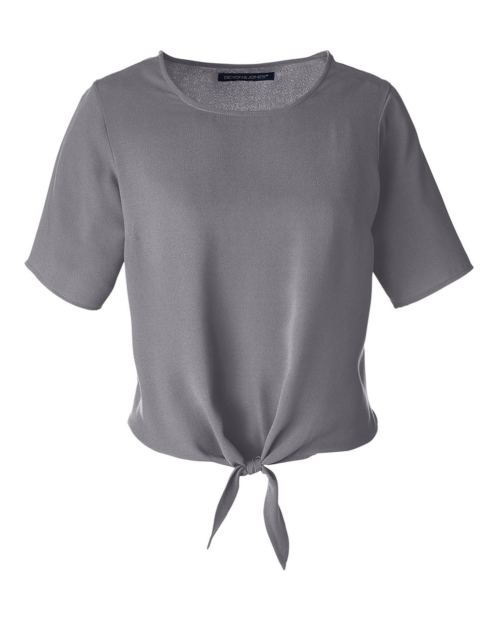 🔥 Devon & Jones Women Perfect Fit Tie Front Blouse Shirt Up To 3XL DP617W - Picture 29 of 37