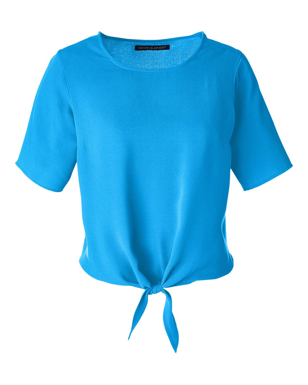 🔥 Devon & Jones Women Perfect Fit Tie Front Blouse Shirt Up To 3XL DP617W - Picture 35 of 37