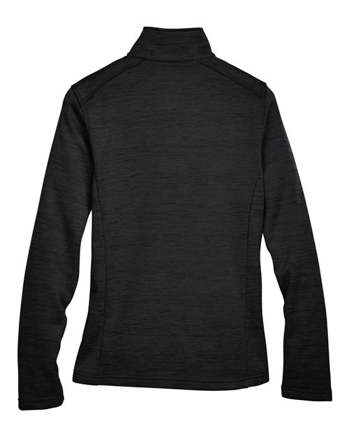 Women's Newbury Mélange Fleece Quarter-Zip Pullover – Back
