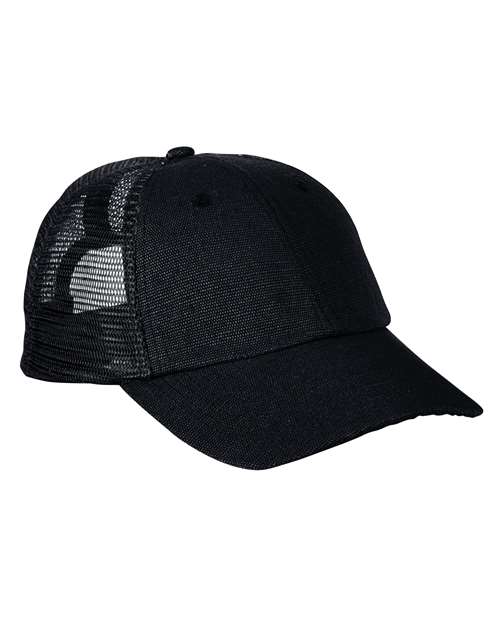 Washed Hemp Soft Mesh Trucker Cap