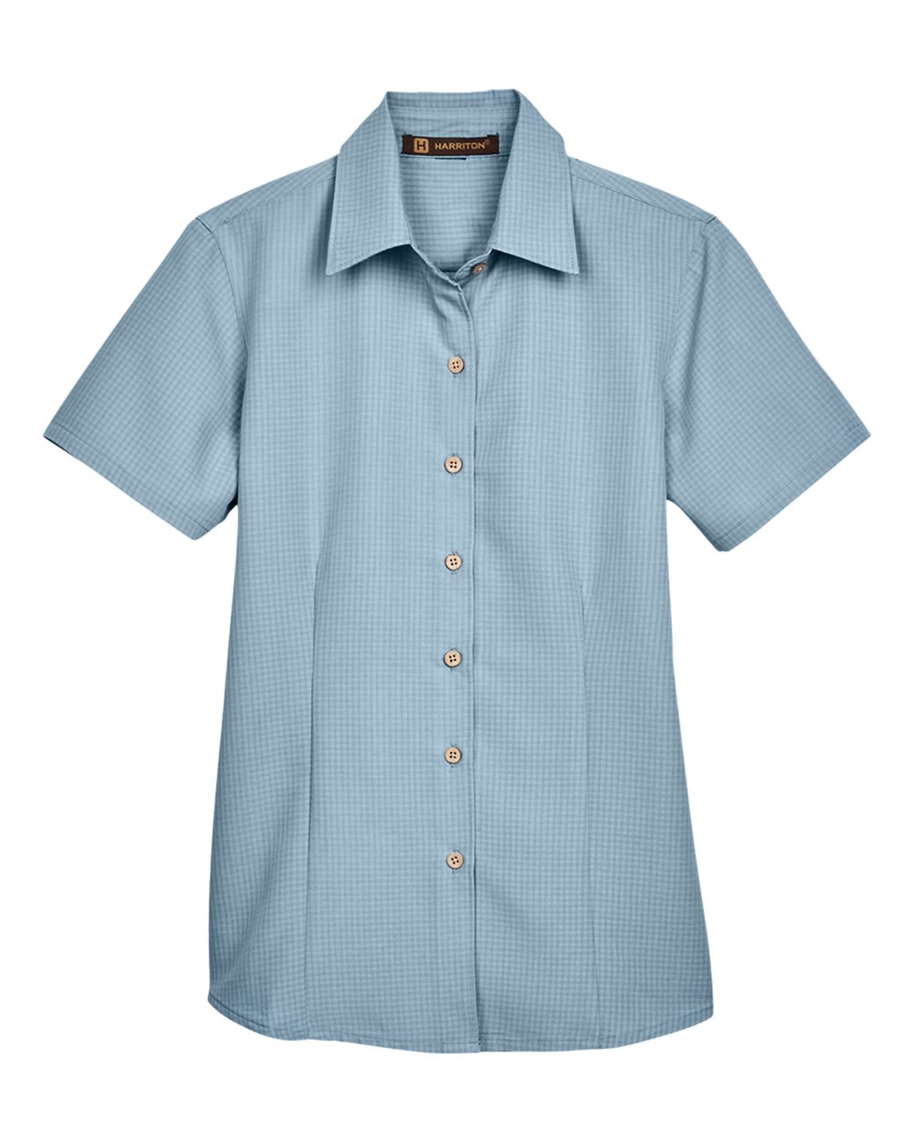 đ„ Harriton Women Barbados Textured Camp Shirt Short Sleeve Up To 3XL M560W - Picture 9 of 51