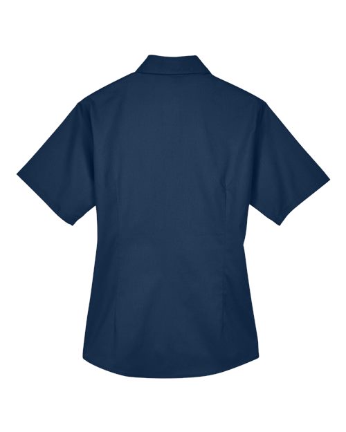 Women's Easy Blend™ Short Sleeve Twill Dress Shirt with Stain-Release