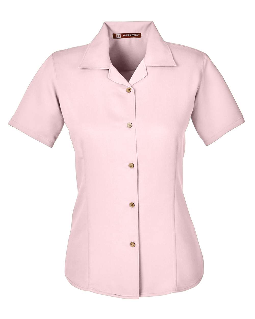 🔥 Harriton Women Bahama Cord Camp Shirt Short Sleeve button Up To 2XL M570W - Picture 9 of 41