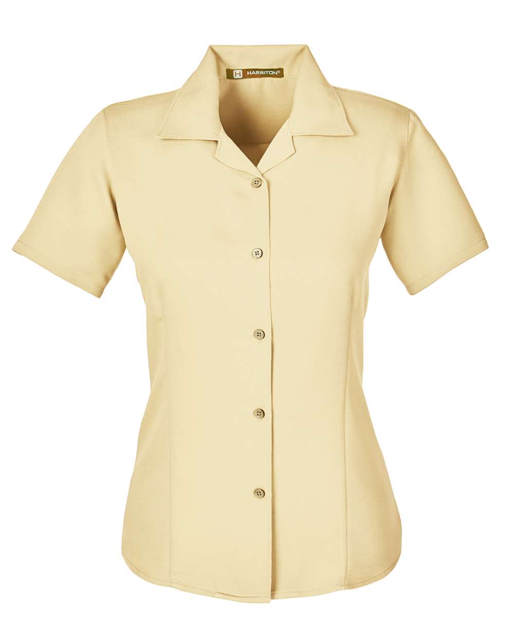 🔥 Harriton Women Bahama Cord Camp Shirt Short Sleeve button Up To 2XL M570W - Picture 34 of 41