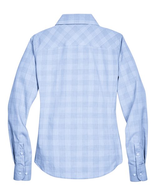 Women's Crown Collection® Glen Plaid Woven Dress Shirt