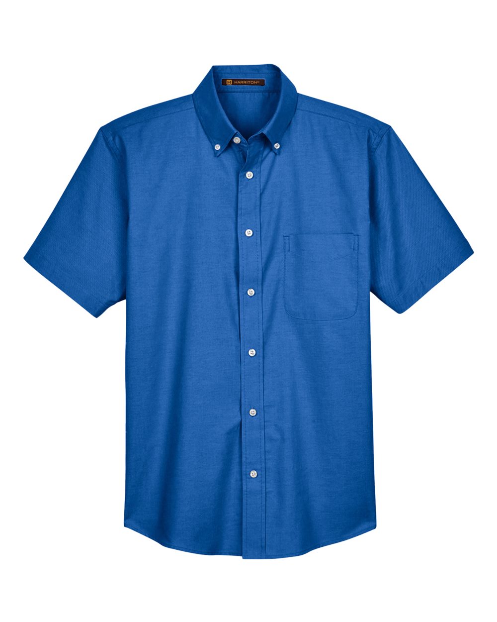 π₯ Harriton Men's Oxford Short Sleeve with Stain-Release Up To 4XL M600S - Picture 4 of 21