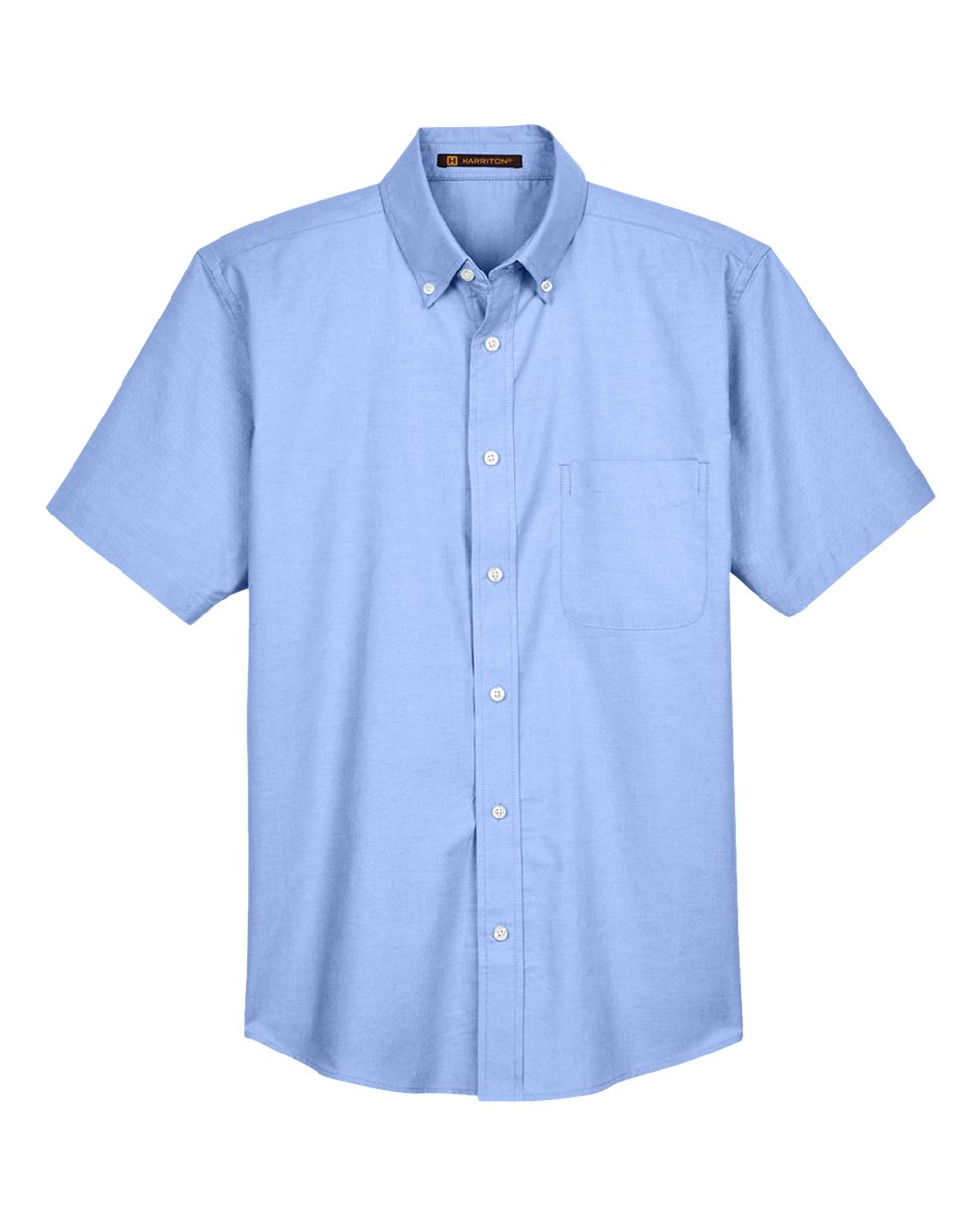 π₯ Harriton Men's Oxford Short Sleeve with Stain-Release Up To 4XL M600S - Picture 9 of 21