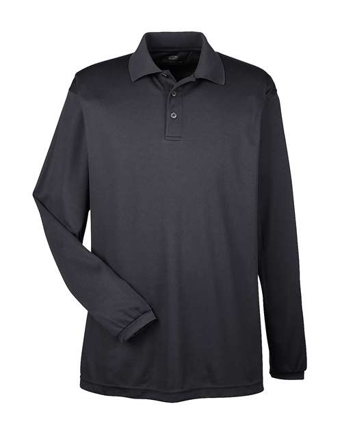 Men's Cool & Dry Long Sleeve Mesh Piqué Polo
