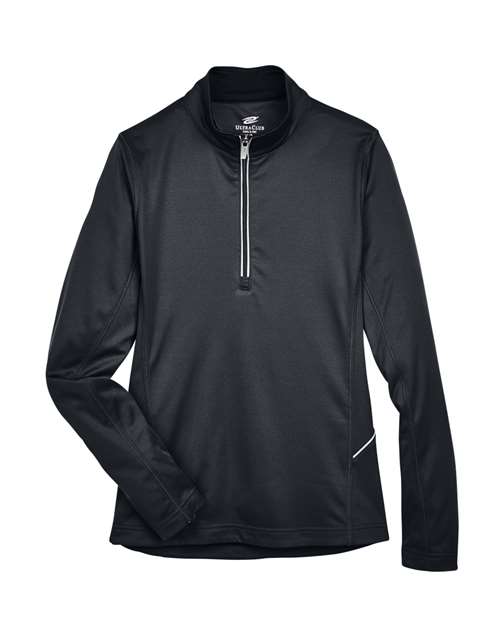 Women&#8216;s Cool & Dry Sport Quarter-Zip Pullover-UltraClub