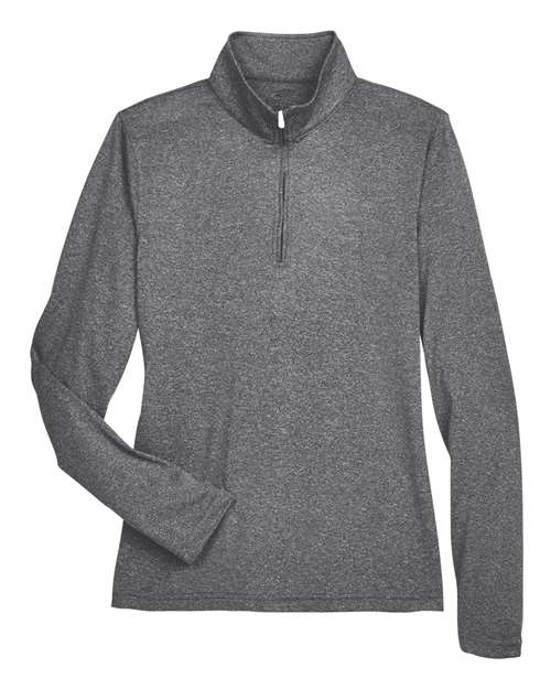 Women's Cool & Dry Heathered Performance Quarter-Zip Pullover – Front