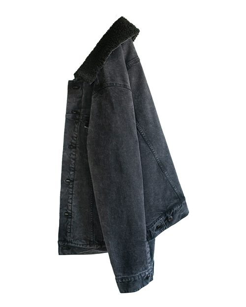 Unisex Sherpa-Lined Denim Jacket