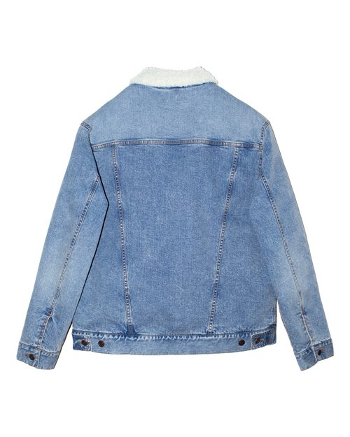 Unisex Sherpa-Lined Denim Jacket