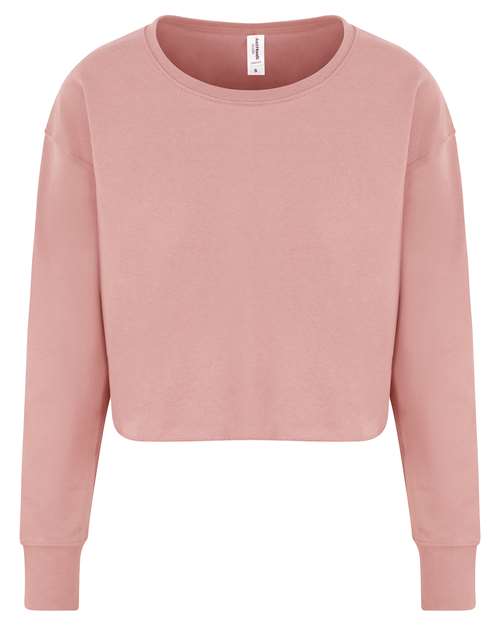 AWDis Women's Cropped Crewneck Sweatshirt JHA035