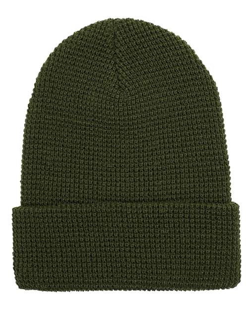 YP Classics Waffle Cuffed Beanie 2501KC