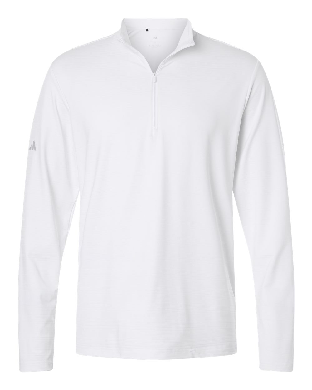 Adidas A708 - Men's Textured Stripe Quarter-Zip Pullover