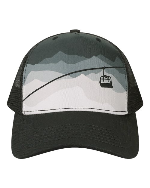 Printed Five-Panel Trucker Cap