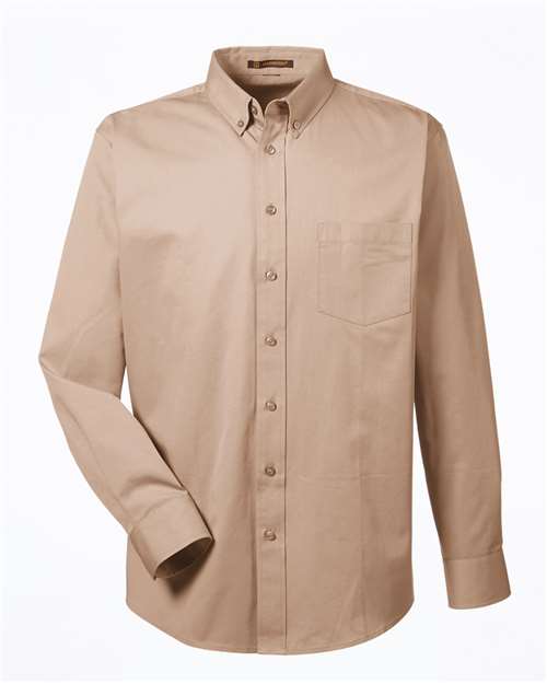 Men&#39;s Foundation Cotton Twill Dress Shirt with Teflon-Harriton
