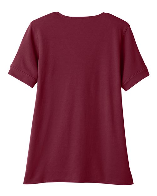 Women's CrownLux Performance® Plaited Rolled Sleeve Shirt