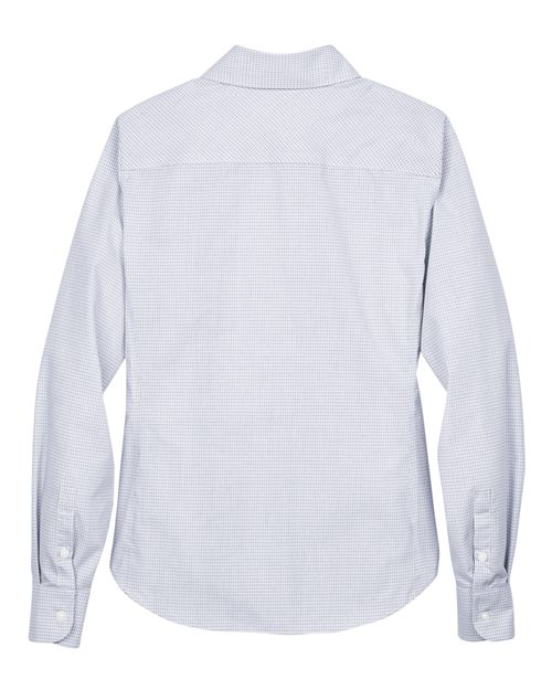 Women's Crown Collection® Micro Tattersall Woven Dress Shirt