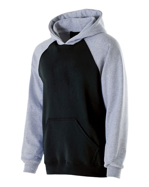 Youth Cotton/Poly Fleece Banner Hooded Sweatshirt