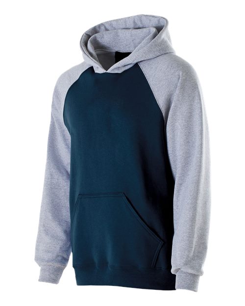 Youth Cotton/Poly Fleece Banner Hooded Sweatshirt