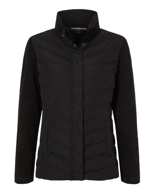 Women's Mixed Media Chevron Jacket