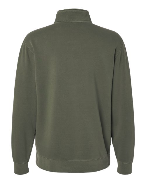 Unisex Pigment-Dyed Quarter-Zip Pullover – Back