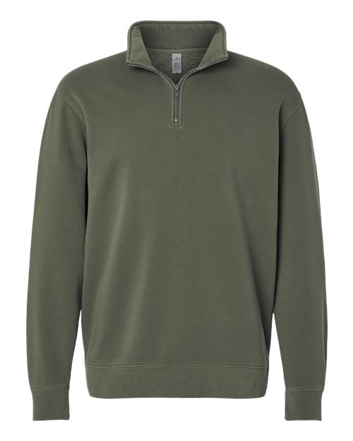 Independent Trading Co. Unisex Pigment-Dyed Quarter-Zip Pullover PRM4600QZ