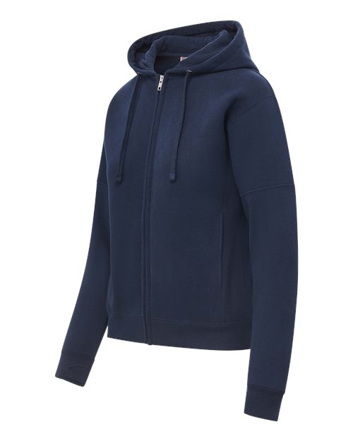 Women's Vintage Fleece Hooded Full-Zip Sweatshirt