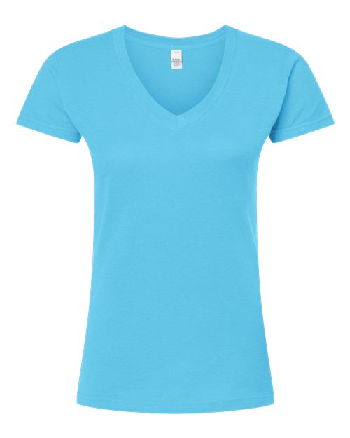 Women's Fine Jersey V-Neck T-Shirt – Front