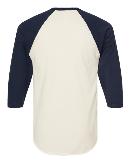 Unisex Fine Jersey Raglan T-Shirt – Back