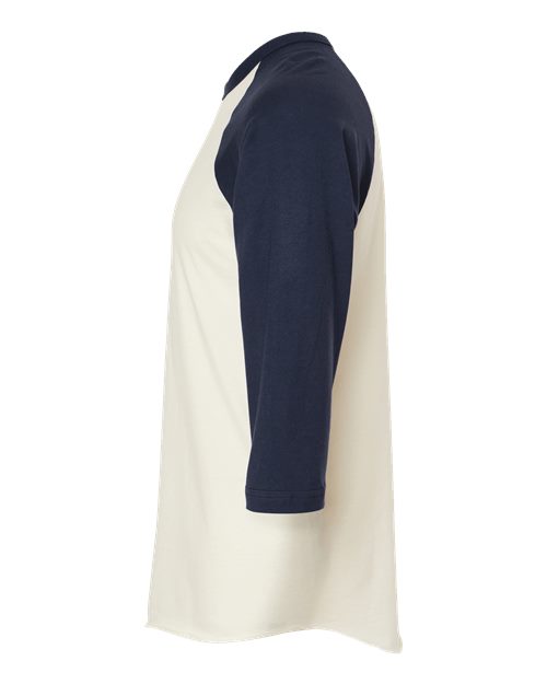 Unisex Fine Jersey Raglan T-Shirt – Detail