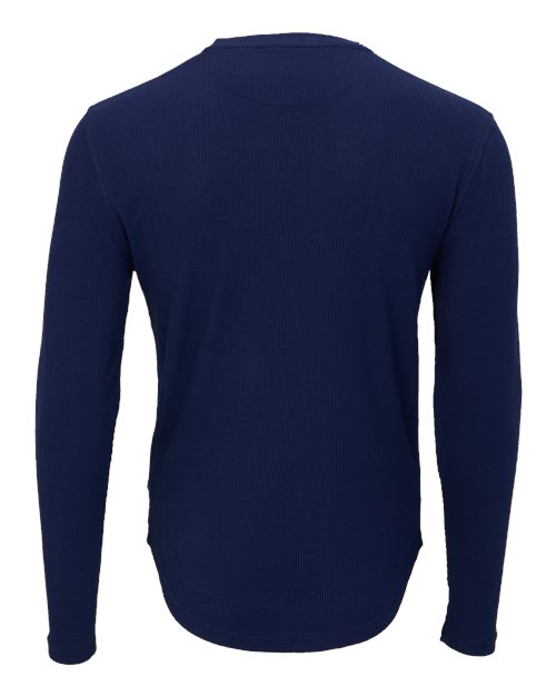 Men's Waffle Knit Long Sleeve T-Shirt