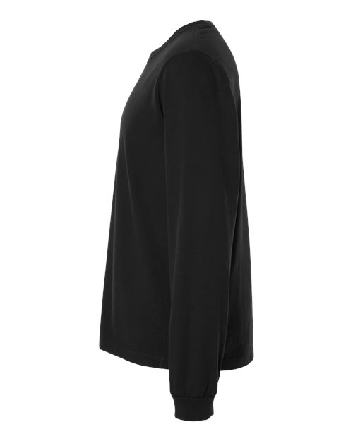 Unisex Heavyweight Garment-Dyed Long Sleeve Tee – Detail