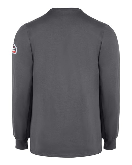 Men's Long Sleeve Tagless Henley Shirt – Back