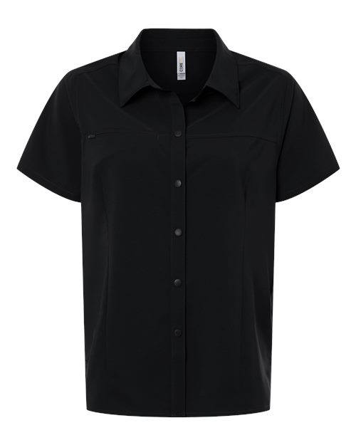 Women's UltraUVP Shoreline Short Sleeve Staff Shirt – Front