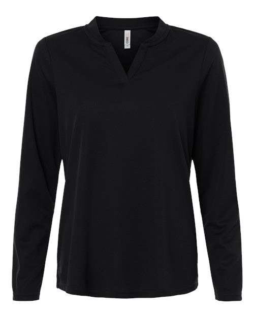Women's Nova Performance Long Sleeve Pique Polo – Front